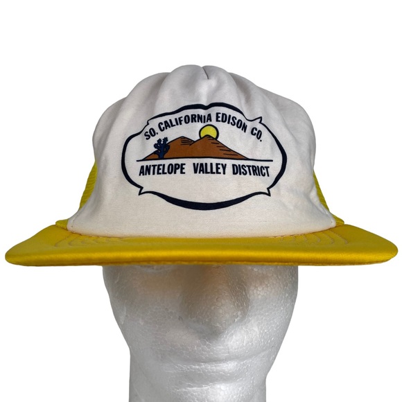 Vintage Snapback Mesh Trucker Hat Cap Southern California Mountains Antelope VLY main image 8